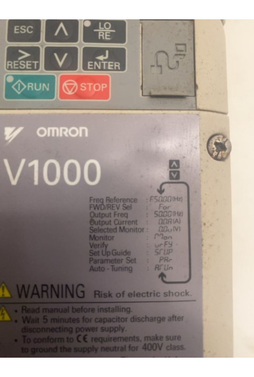OMRON inverter V 1000. Brugt